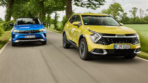 Kia Sportage Vs Opel Grandland Plug In Hybrid Suv Im Vergleich Auto