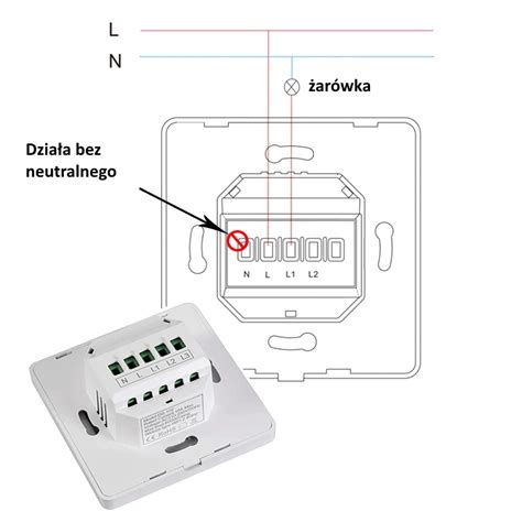 Włącznik światła 1obw Zigbee Tuya Sonoff bez N elty pl