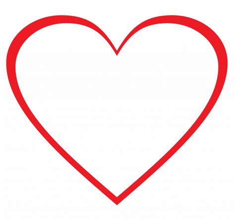 printable heart shape template