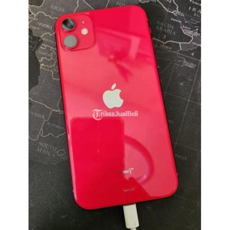 HP IPhone 11 128 GB Bekas Warna Merah Siap Pakai Harga Terjangkau Di