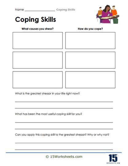 Coping Skills Worksheets 15 Worksheets Library