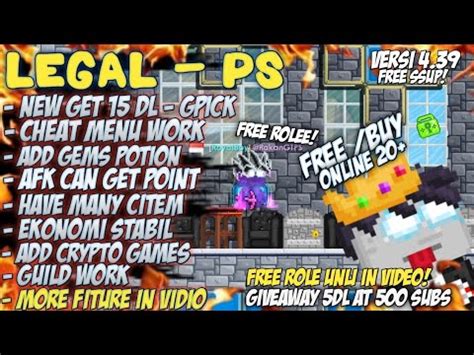 WOWW FREE ROLEE CUY Growtopia Private Server GTPS TERBARU 2023