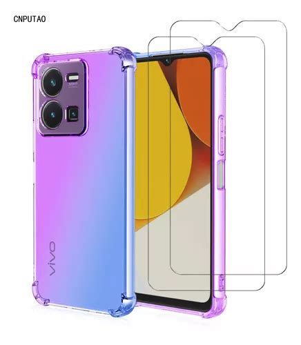 Funda Para Vivo V25 v2202 Suave Carcasa 2 Micas Meses sin interés