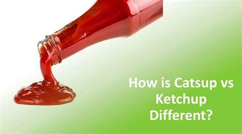 How is Catsup vs Ketchup Different? - Food Champs