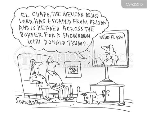 Chapo Guzmán Cartoons and Comics funny pictures from CartoonStock