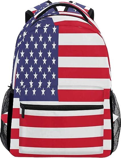 Fashion Laptop Backpack For Men Womenamerican Flag July 4th Inspired Travel Shoulder Backpack