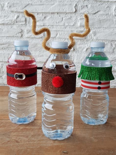 Decorar Botellas De Agua De Navidad Celebra Con Ana