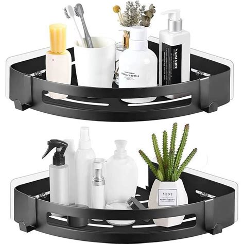 Etagère de Douche d angle sans Perçage 2 Pièces Etagere Salle de Bain