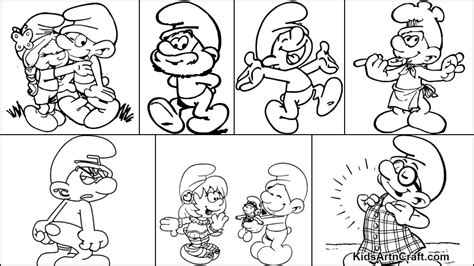 The Smurfs Coloring Pages For Kids – Free Printables - Kids Art & Craft