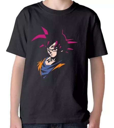 Remera Algodon Niño Goku Super Sayayin Dios Ok Creativo Cuotas