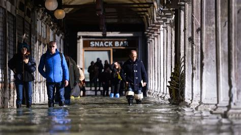 Venice flooding damages historical buildings