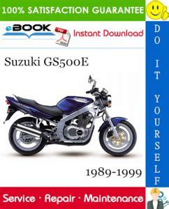 Suzuki GS500E Motorcycle Service Repair Manual 1989-1999 Download – PDF Download