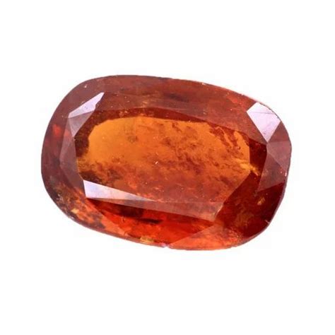 Red Natural Original 600 Ct Hessonite Garnet Stone Shape Oval At Rs