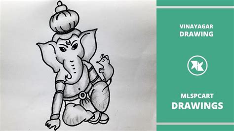 How to draw vinayagar using pencil drawing | Drawings, Pencil drawings ...