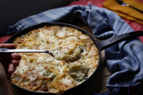 Lodge Cast Iron Skillet Scalloped Potatoes