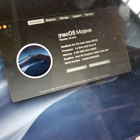 APPLE MACBOOK AIR MODEL A1466 EARLY 2014, I5 CORE, WITH CHARGER, TESTED AND WORKING, WIPED CLEAN