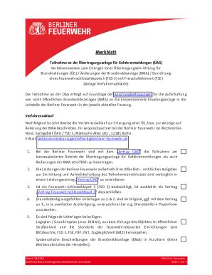 Ausfüllbar Online Merkblatt fr Betreiber von Brandmeldeanlagen Fax