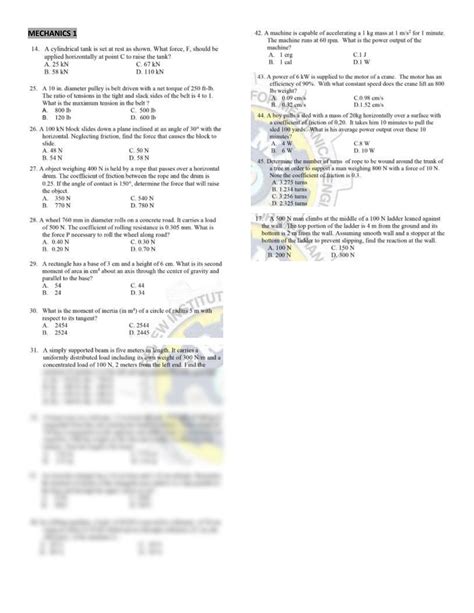 SOLUTION: Mechanics practice problems - Studypool