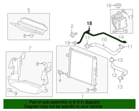 Gm Radiator Surge Tank Inlet Hose Gm Parts Store