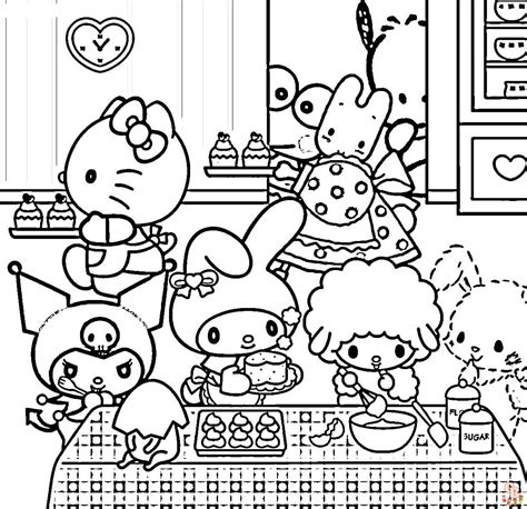 Enjoy Colorful Fun With Sanrio Coloring Pages Gbcoloring