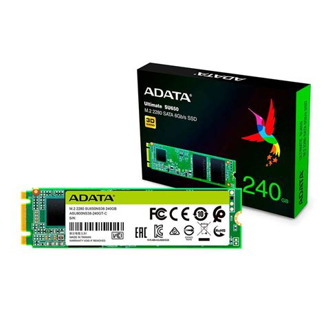 SSD 240GB Adata Ultimate Su650 M2 2280 Sata Iii