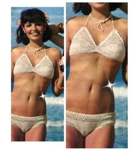 Crochet BIKINI Pattern Vintage 70s Sexy Beach Bikini Crochet