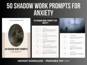 Shadow Work Prompts For Anxiety Printable Pdf