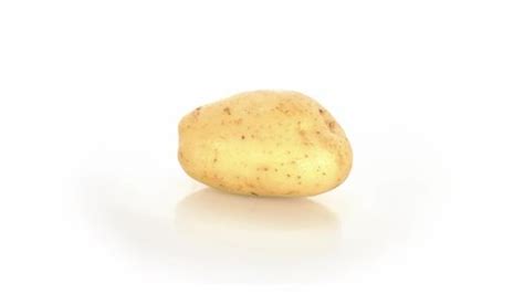 Potato Spinning Isolated On White Background Stock Footage Video (100% ...