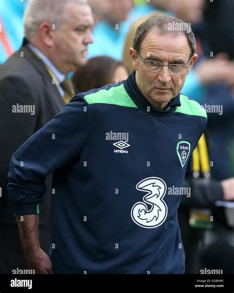 Republic of Ireland manager Martin O'Neill before the International ...