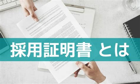 【事業者向け】採用証明書とは？記入方法と必要な理由を解説します！ 採用係長の採用アカデミー