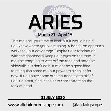 Get Your Aries Daily Horoscope July 22 2020 What Awaits Aries Sign