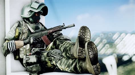 Fondos De Pantalla Battlefield 4 Soldados Fusil De Asalto Casco Militar Máscara Sentado Ruso