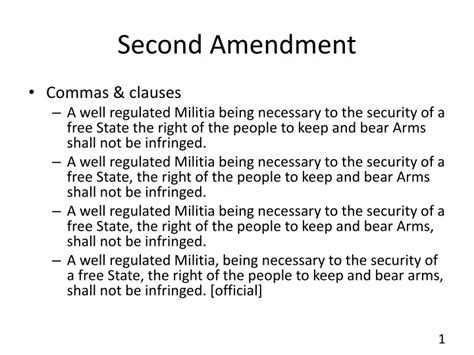 Ppt Second Amendment Powerpoint Presentation Free Download Id9673047