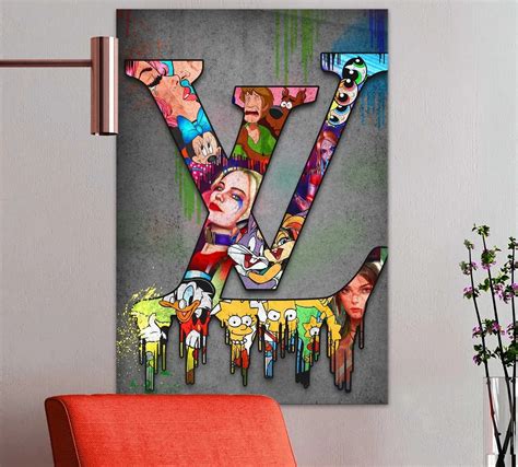 Louis Vuitton X Cartoon Characters Poster Canvas REVER LAVIE