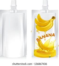 Banana Fruit Juice Cartoon Stock Vector Royalty Free