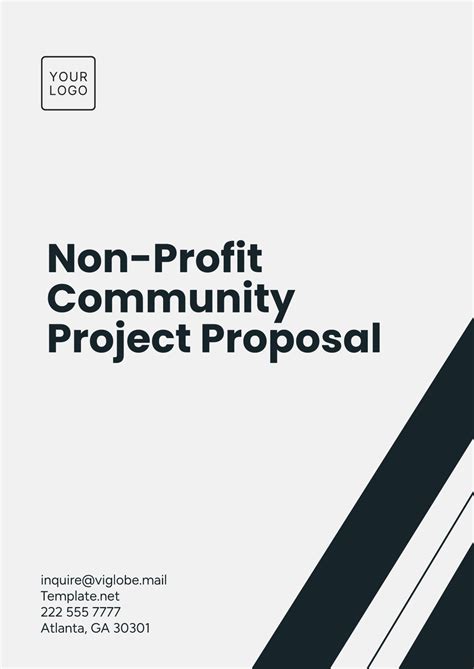 Free Non Profit Proposal Templates, Editable and Printable