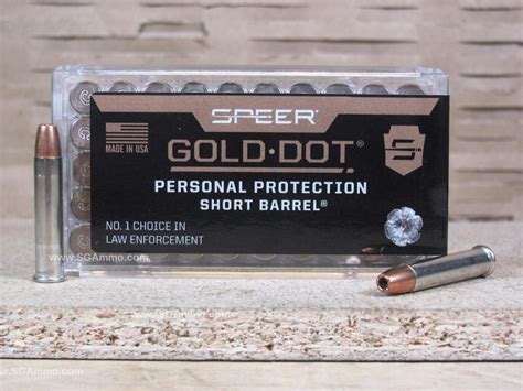 50 Round Box 22 Magnum Speer Gold Dot Short Barrel 40 Grain GDHP Gold