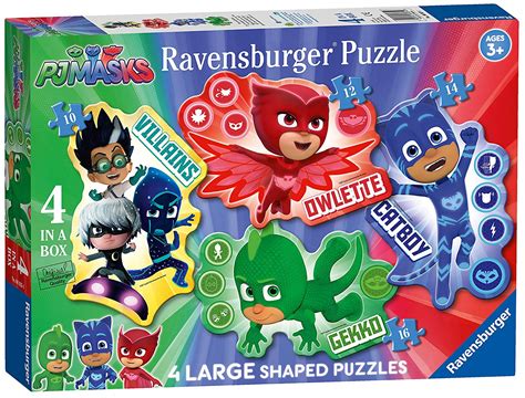 4 Puzzles Pj Masks Ravensburger 06935 10 Teile Comic Puzzles Planet