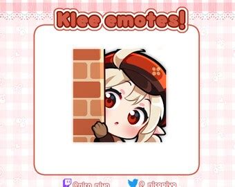 Genshin Impact Klee Emotes for Twitch and Discord - Etsy