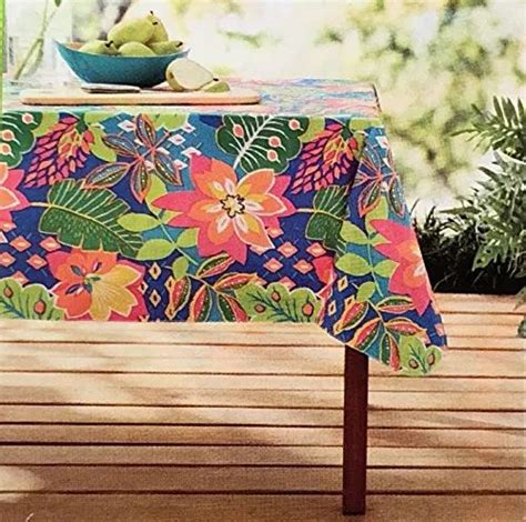 Mainstays Vinyl Tablecloth 70 Round Botanical Theme Vinyl Tablecloth