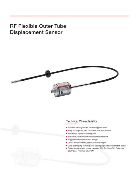 Yumo Rf Profibus Dp Output Flexible Outer Tube Displacement Sensor