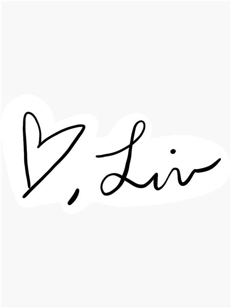 "olivia rodrigo autograph" Sticker by mich-sticks | Redbubble