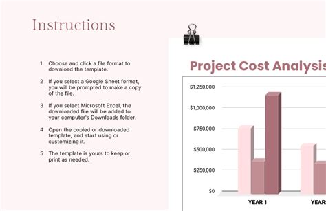 Project Cost Analysis Chart Template - Download in Excel, Google Sheets ...