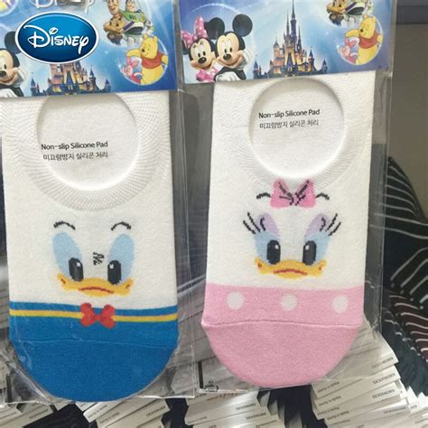 Disney Calcetines Finos De Algod N Con Dibujos Animados Para Mujer