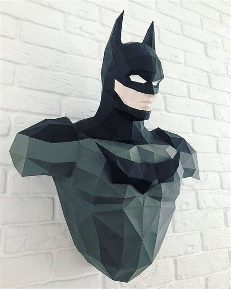 Art And Collectibles The Batman Plantilla Papercraft 3d Pdf Template Diy Paper Art Decoracion Low