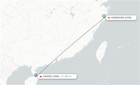 Direct Non Stop Flights From Taizhou To Haikou Schedules