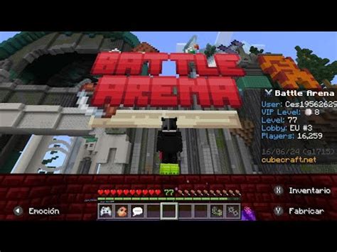 Jugando Battle Arena En Cubecraft D Youtube