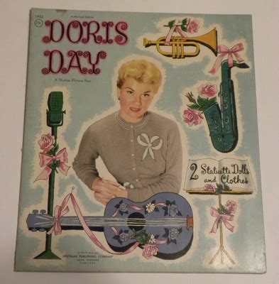 Vintage Original Doris Day Uncut Paper Dolls By Whitman Clothes