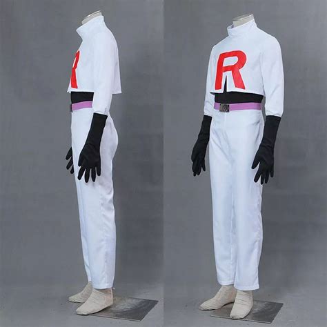 James Cosplay Costumes Team Rocket Uniform Outfits For Mens And Women