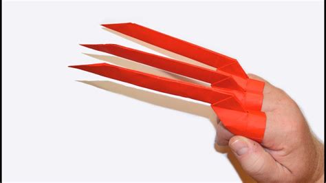 Origami Garras de Wolverine de Papel Una Guía Paso a Paso easy